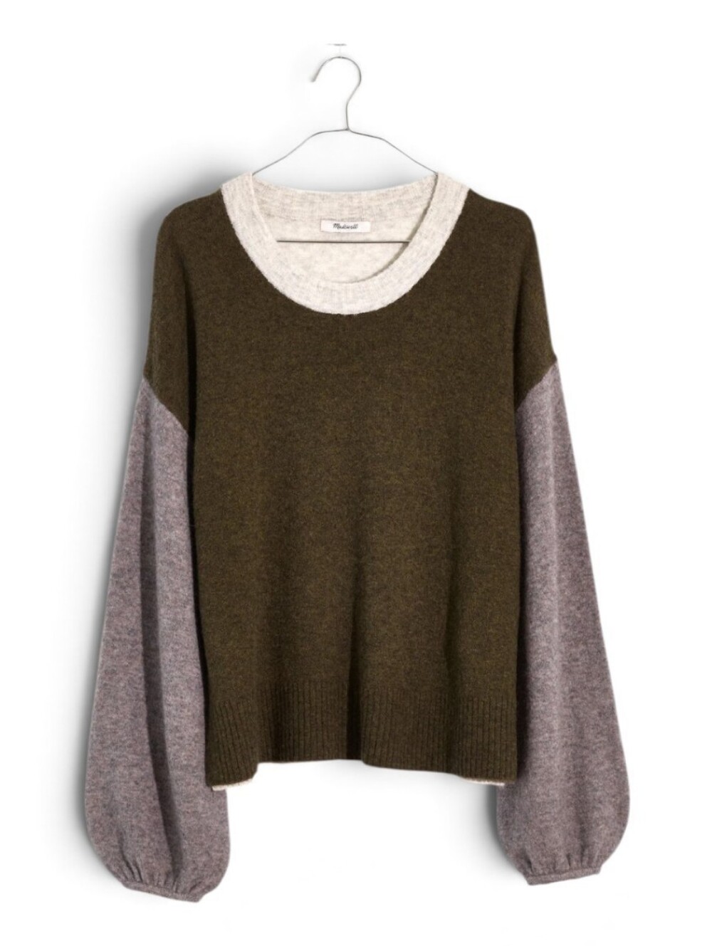 Madewell Payton Coziest Yarn Heather Folliage Sweater Wool Alpaca Large